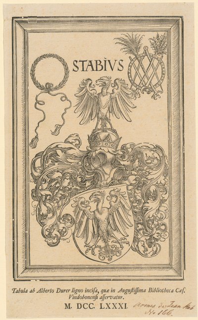 Allegória a Birodalom és Nürnberg város címereivel alkotó: Albrecht Dürer