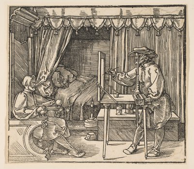 Férfiportrét rajzoló művész.a.n.d. alkotó: Albrecht Dürer