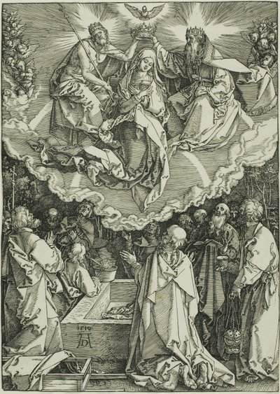 Szűz mennybemenetele és koronázása, A Szűz életéből alkotó: Albrecht Dürer