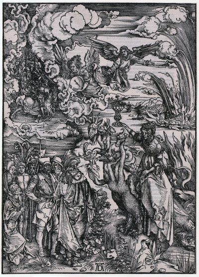 Babiloni asszony, XIII. alak, a „Jelenések” sorozat 15. lapja alkotó: Albrecht Dürer