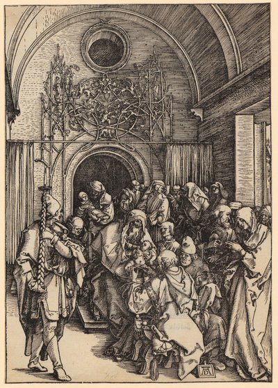 Krisztus körülmetélése, a „Mária élete” sorozat 11. lapja alkotó: Albrecht Dürer