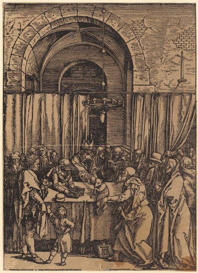 Krisztus siratása, a „Die Grosse Passion” sorozat 9. lapja alkotó: Albrecht Dürer