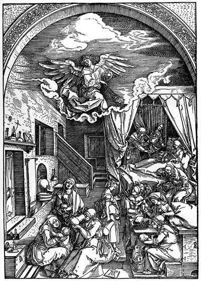 A Szűz születése, 1502-1505, 1936 alkotó: Albrecht Dürer