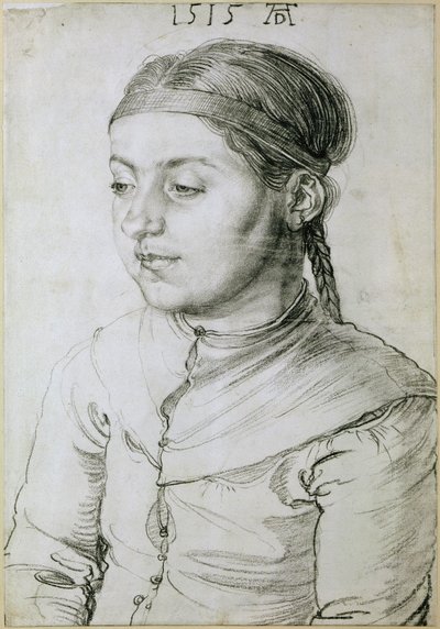 Egy fiatal lány mellkép alkotó: Albrecht Dürer