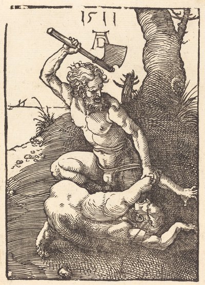 Káin megöli Ábelt, 1511. alkotó: Albrecht Dürer