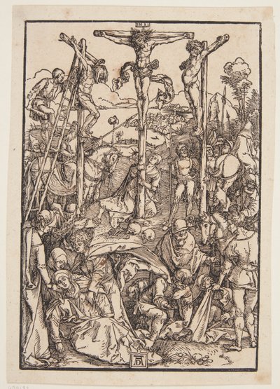 Kálvária (szerény fametszet) alkotó: Albrecht Dürer