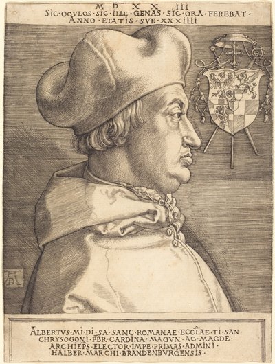 Albrecht brandenburgi bíboros („a Nagy Bíboros”) alkotó: Albrecht Dürer