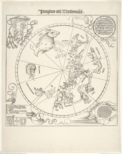 A déli égbolt égi térképe (Imagines coeli meridionalis) alkotó: Albrecht Dürer