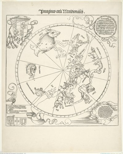A déli égbolt égi térképe (Imagines coeli meridionalis) alkotó: Albrecht Dürer