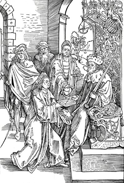 Kelták bemutatják könyvét a szász választófejedelemnek, 1501 1906 alkotó: Albrecht Dürer