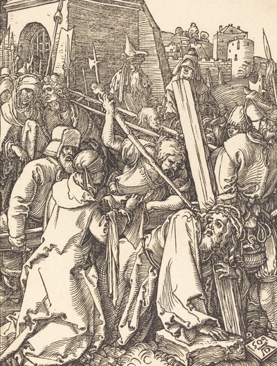 A keresztet hordozó Krisztus, 1509. alkotó: Albrecht Dürer