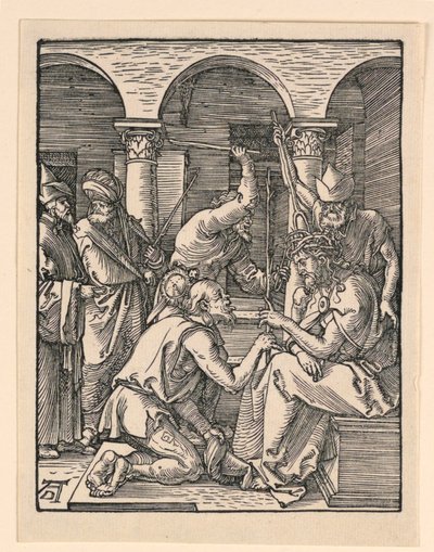 A tövisekkel koronázott Krisztus, A kis szenvedély sorozatból alkotó: Albrecht Dürer