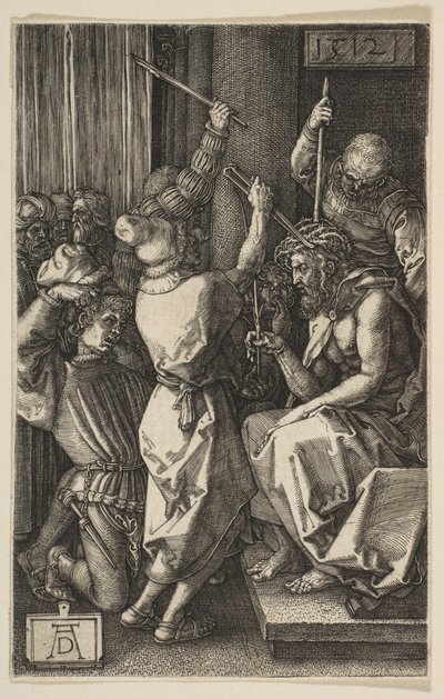 A tövisekkel megkoronázott Krisztus, a Vésett passióból, 1512. alkotó: Albrecht Dürer