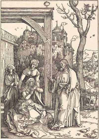Krisztus búcsút vesz az anyjától alkotó: Albrecht Dürer