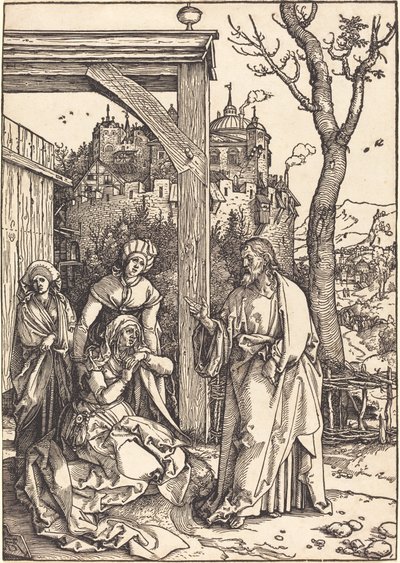 Krisztus búcsút vesz az anyjától alkotó: Albrecht Dürer