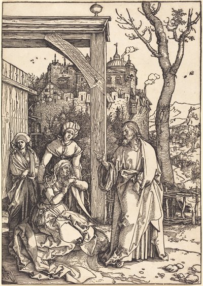 Krisztus búcsút vesz anyjától alkotó: Albrecht Dürer