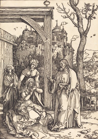 Krisztus búcsút vesz anyjától, c. 15041505. alkotó: Albrecht Dürer