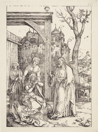 Krisztus búcsút vesz édesanyjától alkotó: Albrecht Dürer
