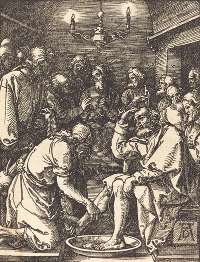 Krisztus, aki megmossa a tanítványok lábát, 15091510. alkotó: Albrecht Dürer