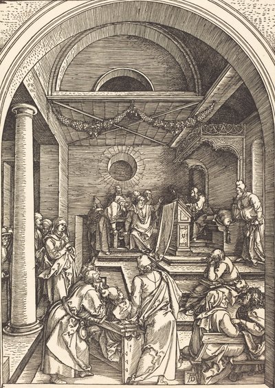 Krisztus az orvosok között c. 15031504. alkotó: Albrecht Dürer