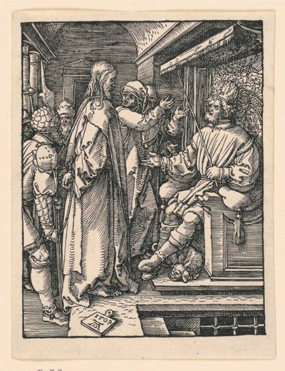 Krisztus Heródes előtt, A kis szenvedély sorozatból alkotó: Albrecht Dürer