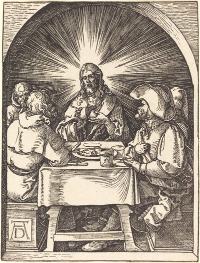 Krisztus Emmausban alkotó: Albrecht Dürer