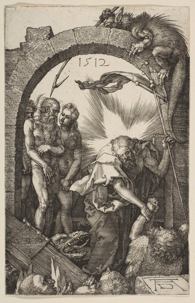 Christ in Limbo, A szenvedésből, 1512. alkotó: Albrecht Dürer