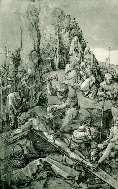 Krisztust a keresztre szegezték alkotó: Albrecht Dürer