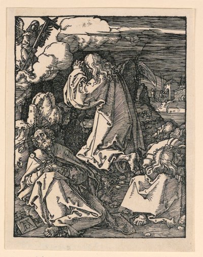 Krisztus az olajfák hegyén (The Agony in the Garden), A kis szenvedély sorozatból alkotó: Albrecht Dürer