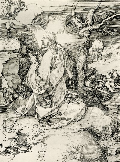 Krisztus az Olajfák hegyén alkotó: Albrecht Dürer