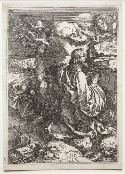 Krisztus az Olajfák hegyén, 1515. alkotó: Albrecht Dürer