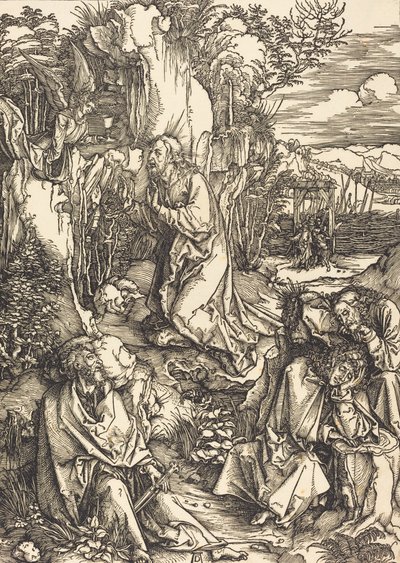 Krisztus az Olajfák hegyén, c. 14971499. alkotó: Albrecht Dürer