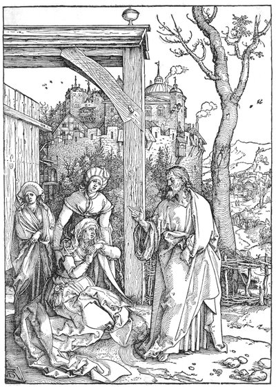 Krisztus búcsút vesz anyjától alkotó: Albrecht Dürer