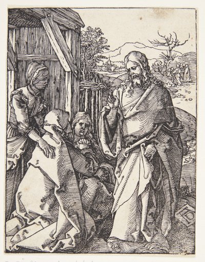 Krisztus búcsút vesz anyjától alkotó: Albrecht Dürer