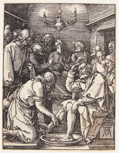 Krisztus megmossa Szent Péter lábát alkotó: Albrecht Dürer