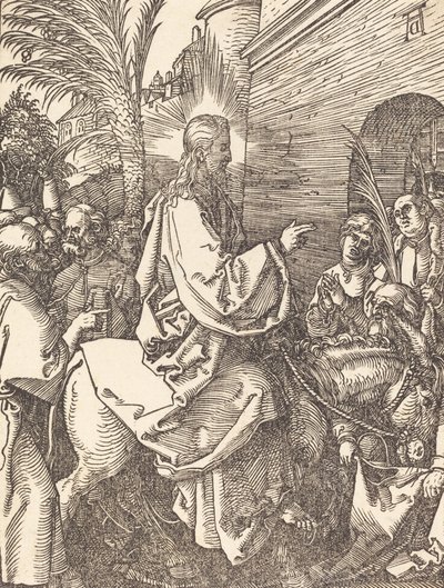 Krisztus belépése Jeruzsálembe, valószínűleg c. 15091510. alkotó: Albrecht Dürer