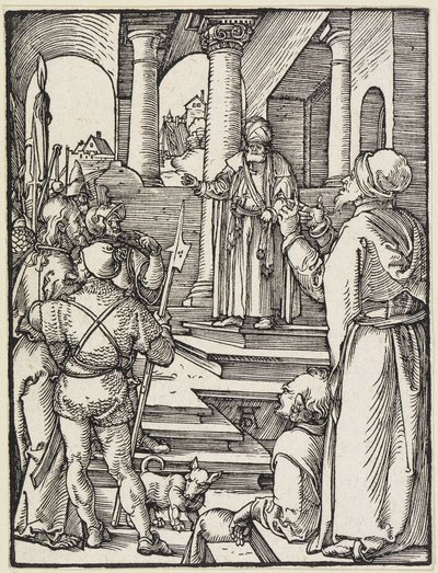 Krisztus Pilátus előtt alkotó: Albrecht Dürer