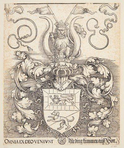 Lorenz Staiber címere alkotó: Albrecht Dürer