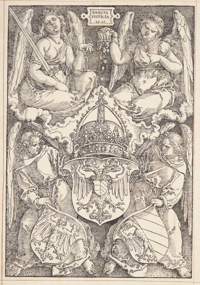 A Birodalom és Nürnberg városának címere alkotó: Albrecht Dürer