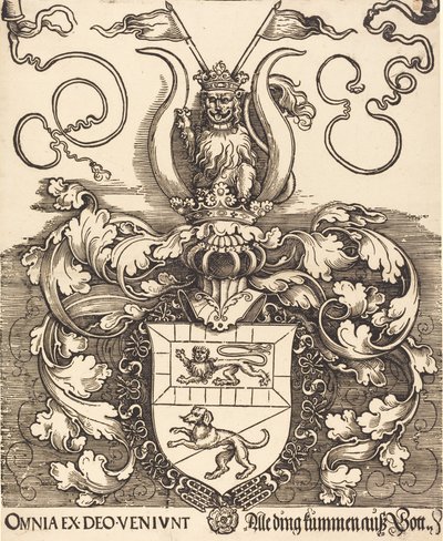 Lorenz Staiber címere, valószínűleg 15201521. alkotó: Albrecht Dürer