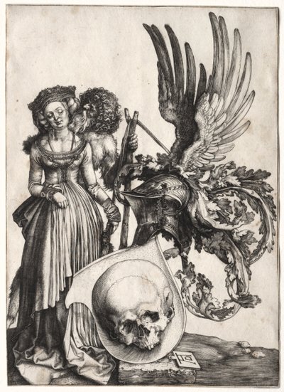 Címer koponyával alkotó: Albrecht Dürer
