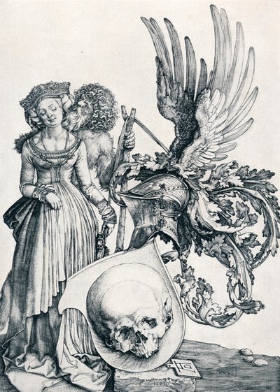 Címer koponyával, 1503 1906 alkotó: Albrecht Dürer