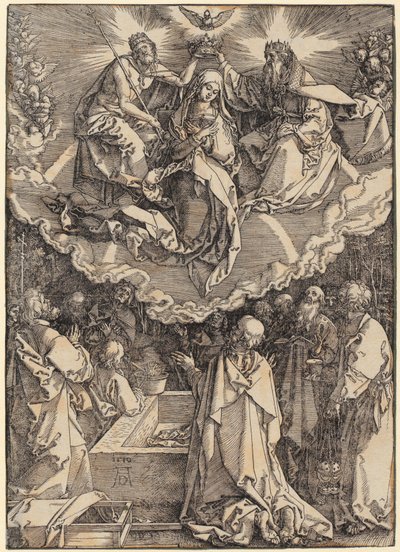 Bemutatás a templomban, a „Mária élete” sorozat 13. lapja alkotó: Albrecht Dürer