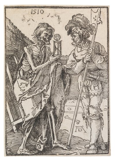 Halál és Lansquenet, 1510. alkotó: Albrecht Dürer