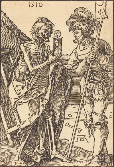 A Halál és a Lansquenet, 1510. alkotó: Albrecht Dürer