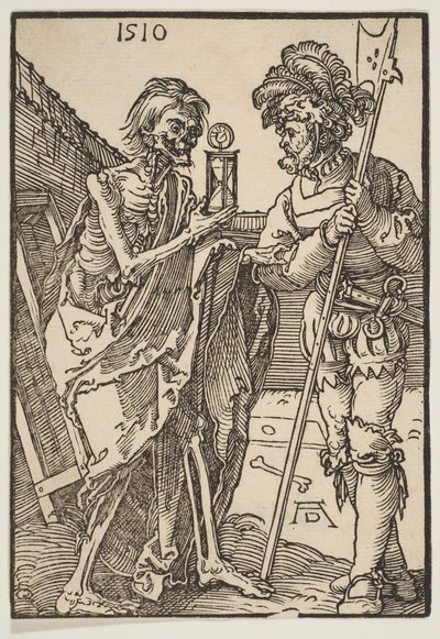 A Halál és a Lansquenet.n.d. alkotó: Albrecht Dürer