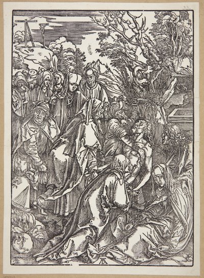 Krisztus letétele alkotó: Albrecht Dürer