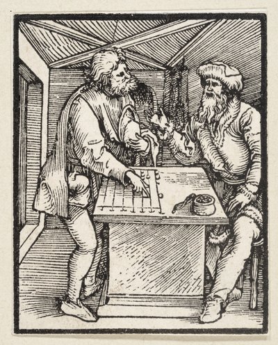 A gazdag ember és a házvezetője (forrás: Postilla, 43 fametszet) alkotó: Albrecht Dürer
