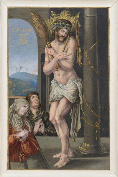 A szenvedő Krisztus az ostorozási oszlopnál alkotó: Albrecht Dürer
