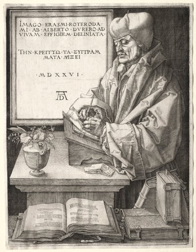 Rotterdami Desiderius Erasmus, 1526. alkotó: Albrecht Dürer